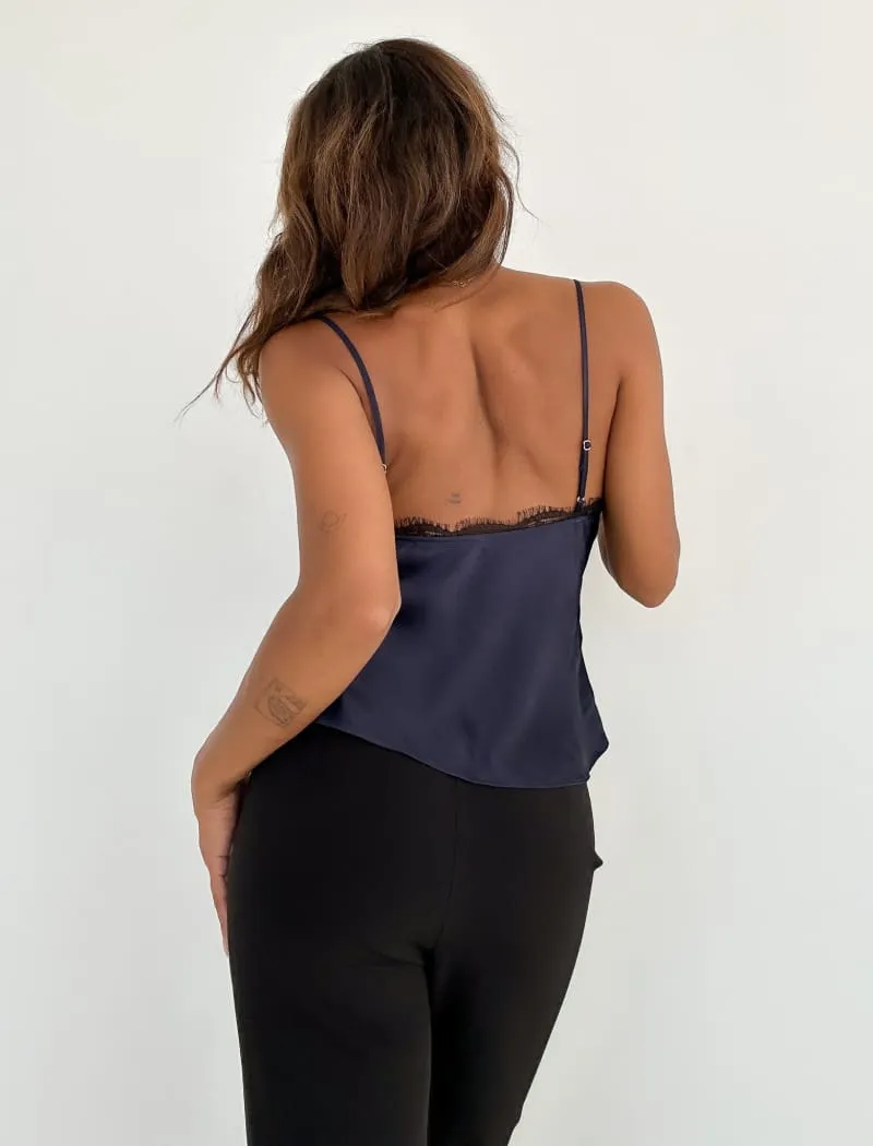 Lovely Day Cami | Sapphire sold by Rumored product image thumbnail 4