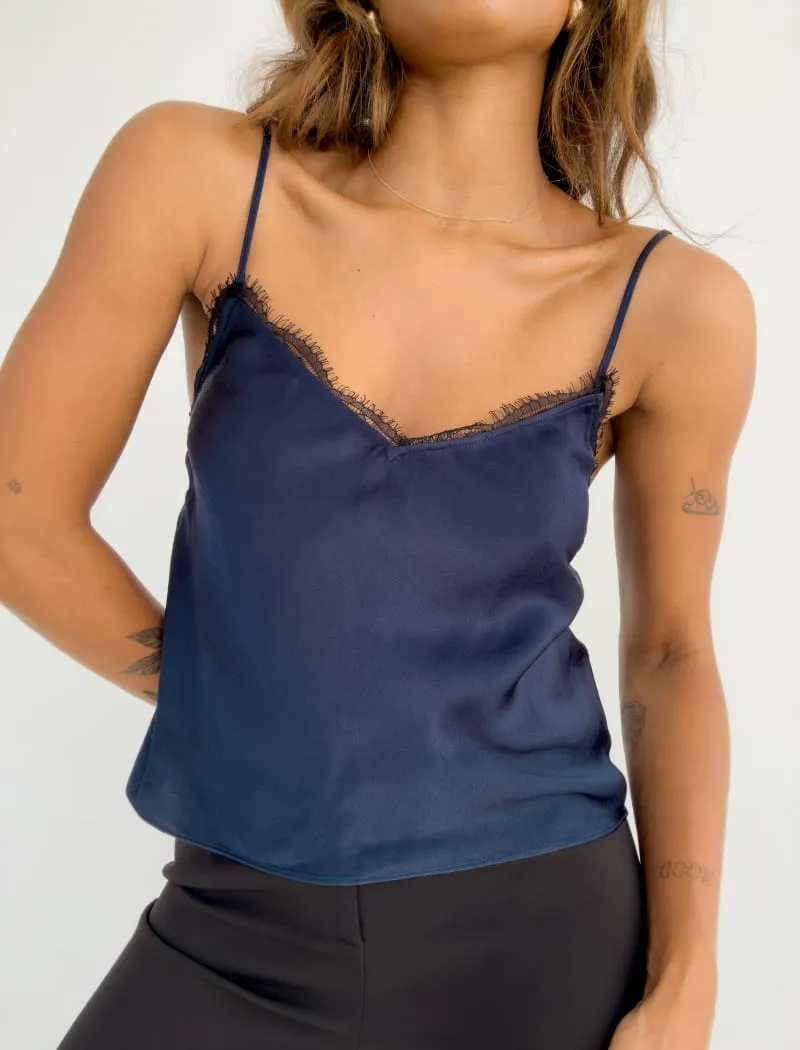 Lovely Day Cami | Sapphire sold by Rumored