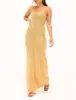 Palm Beach Maxi Dress | Gold Sequin sold by Rumored