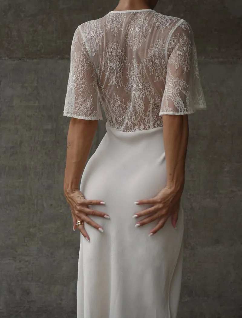 Verona Maxi Dress | Ivory sold by Rumored product image thumbnail 3