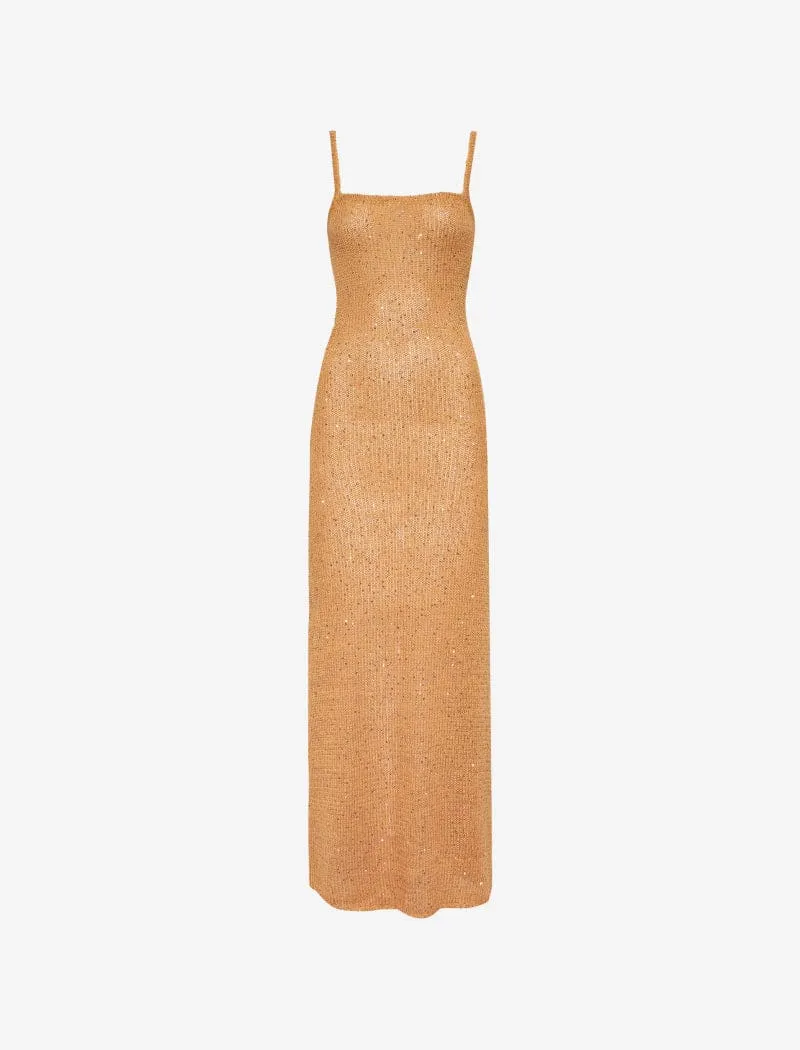 Palm Beach Maxi Dress | Gold Sequin sold by Rumored product image thumbnail 2