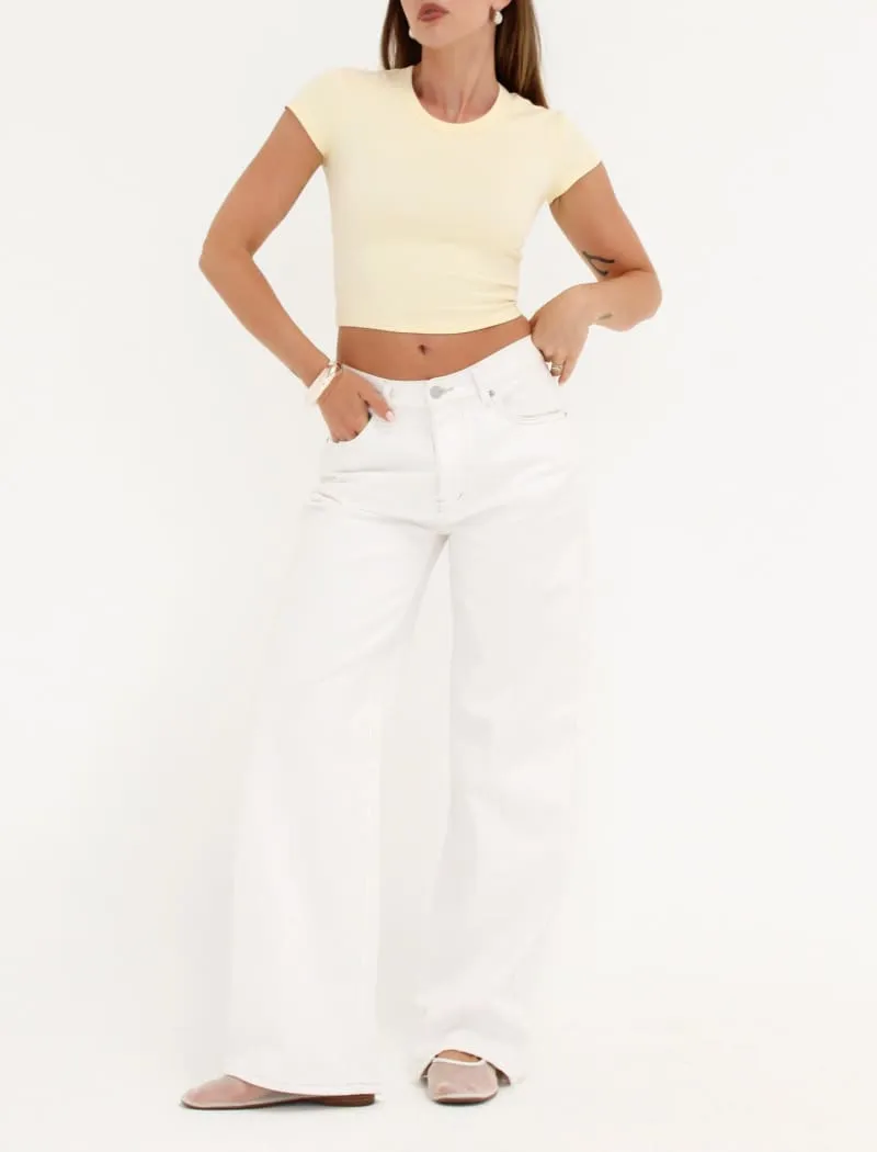 Campus Tee | Buttercream sold by Rumored product image thumbnail 5