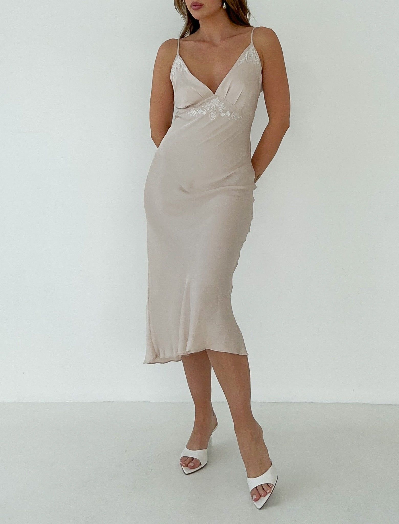 Moonlight Serenade Slip Dress | Dove sold by Rumored product image thumbnail 3