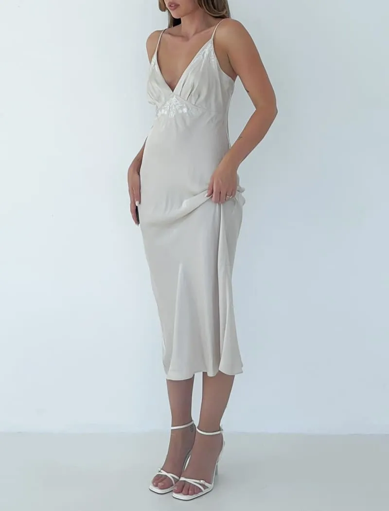 Moonlight Midi Dress | Dove sold by Rumored