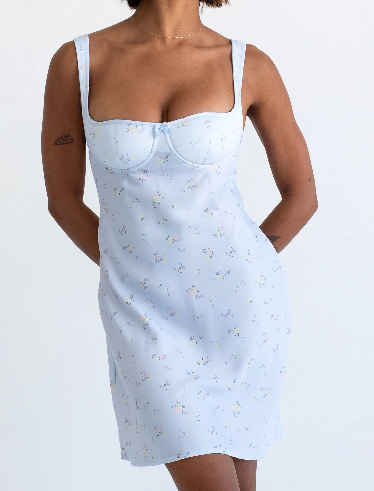 Loverboy Mini Dress | Forget-Me-Not sold by Rumored