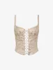 Renaissance Corset | Pink Jacquard sold by Rumored