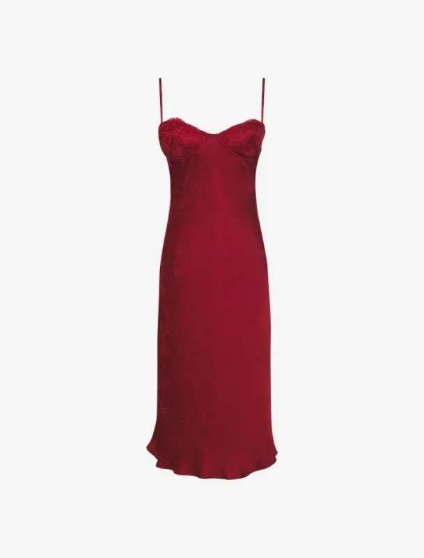 Negroni Midi Dress | Crimson Bamboo sold by Rumored