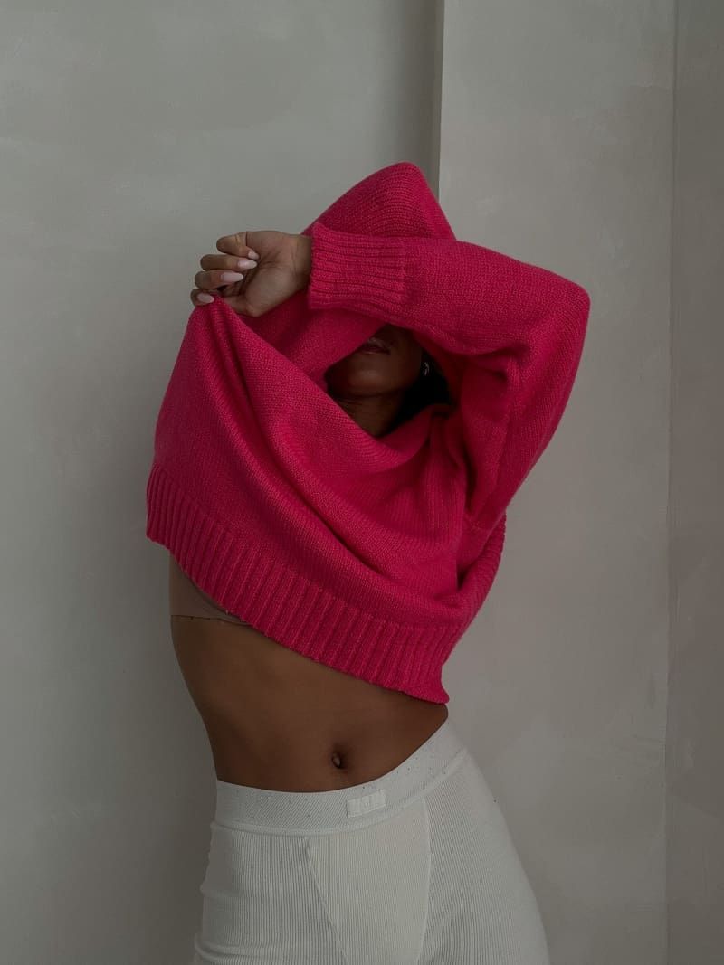Park City Sweater | Fuchsia sold by Rumored product image thumbnail 6