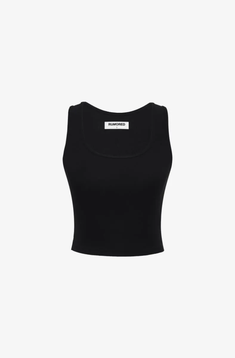 Classic Ribbed Tank | Black sold by Rumored product image thumbnail 2