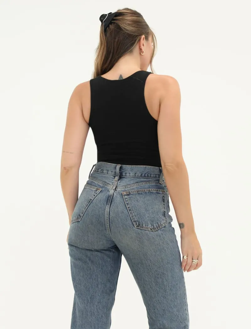 Classic Ribbed Tank | Black sold by Rumored product image thumbnail 4