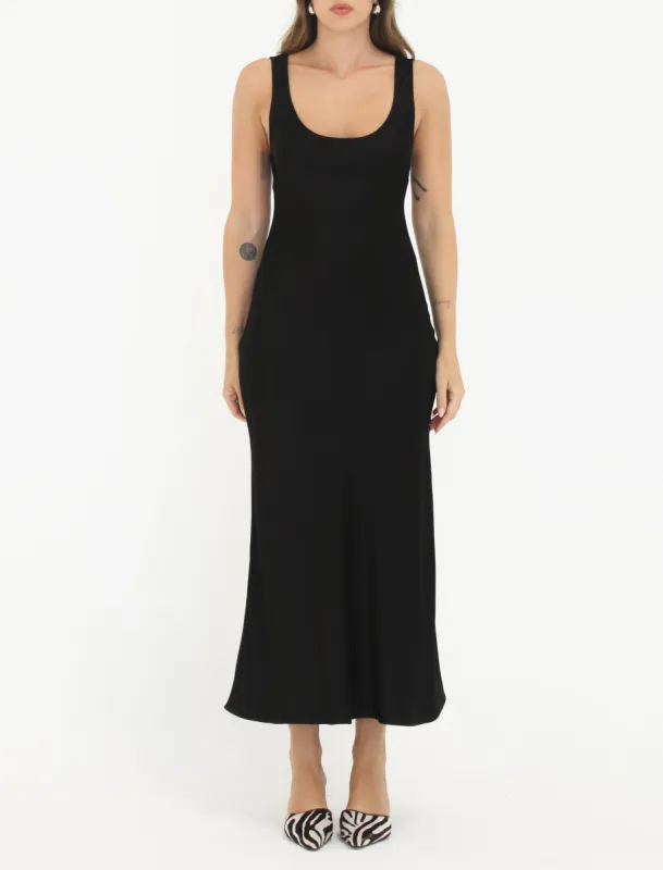 Market Midi Dress | Black sold by Rumored