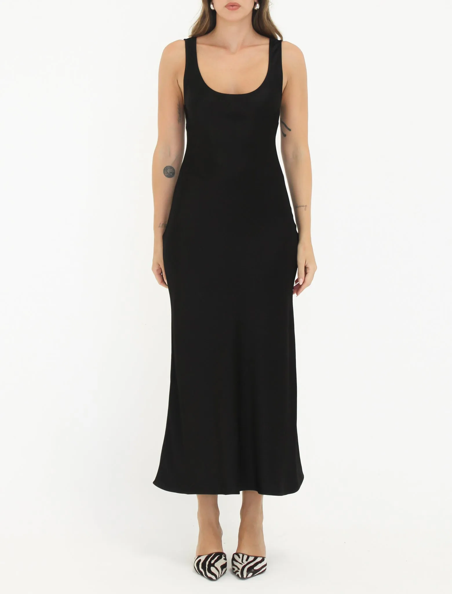 Market Midi Dress | Black sold by Rumored