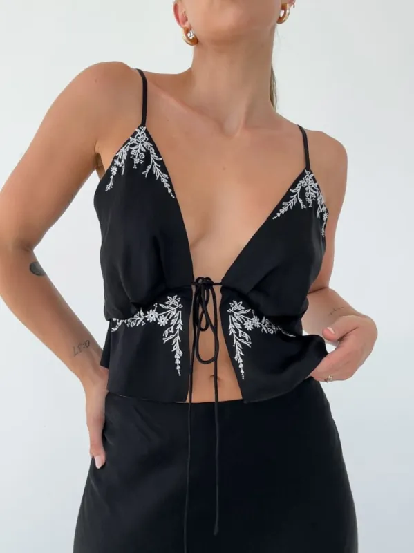 Wilder Top | Black sold by Rumored