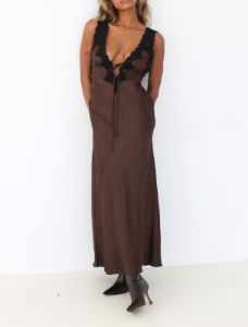 Venice Maxi Dress | Espresso sold by Rumored