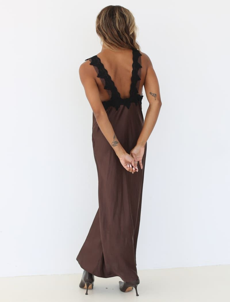 Venice Maxi Dress | Espresso sold by Rumored product image thumbnail 5