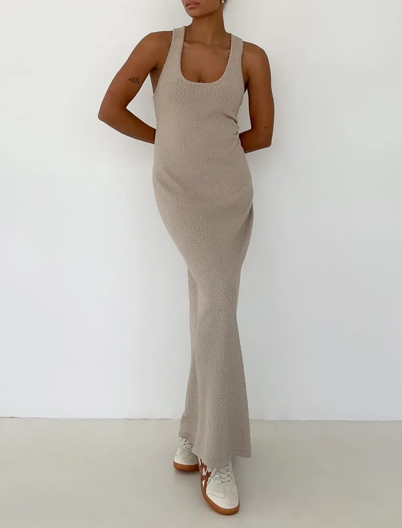 Cloud Nine Maxi Dress | Taupe sold by Rumored product image thumbnail 3