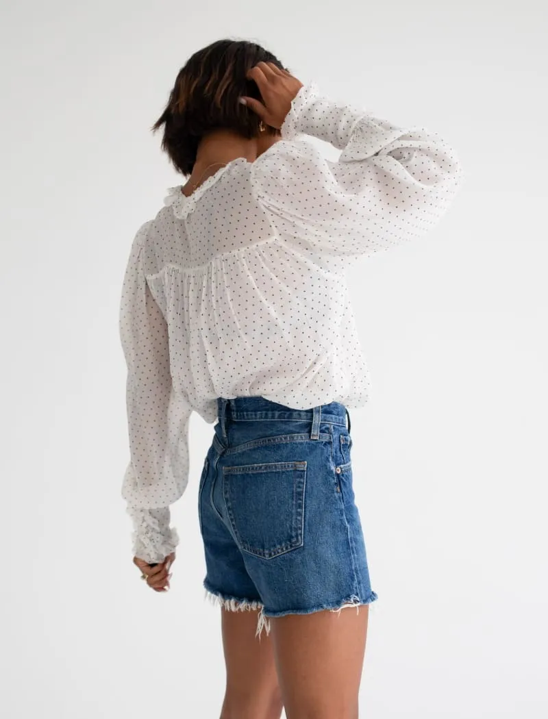 Poet Blouse | Cream Dot sold by Rumored product image thumbnail 4