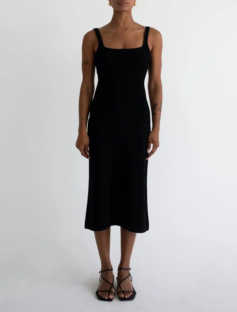 Parisian Midi Dress | Black sold by Rumored
