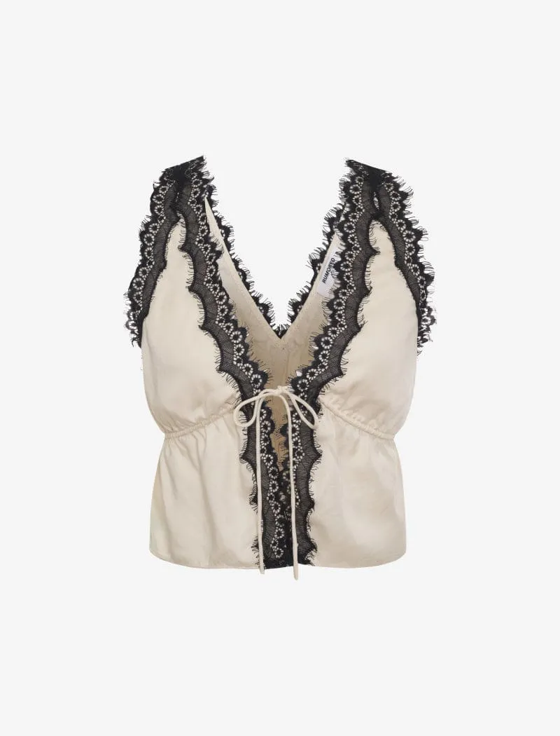 Lady Lace Top | Soft White sold by Rumored product image thumbnail 2