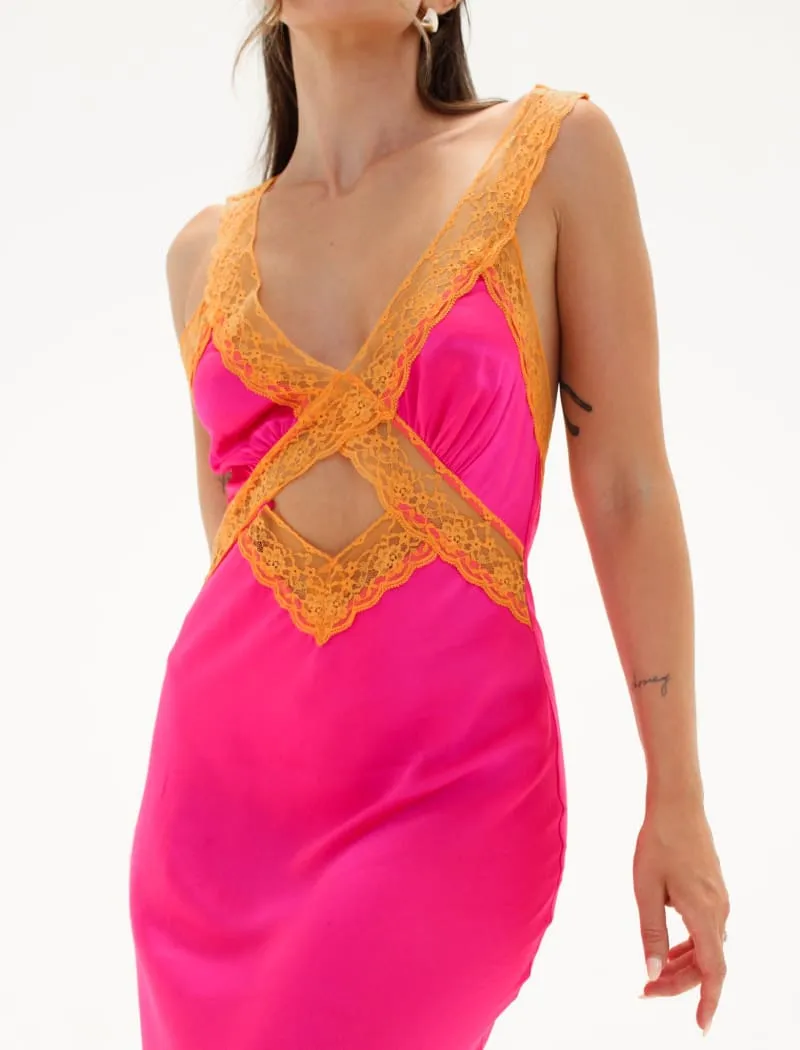 Crossroads Maxi Dress | Fuchsia sold by Rumored product image thumbnail 5