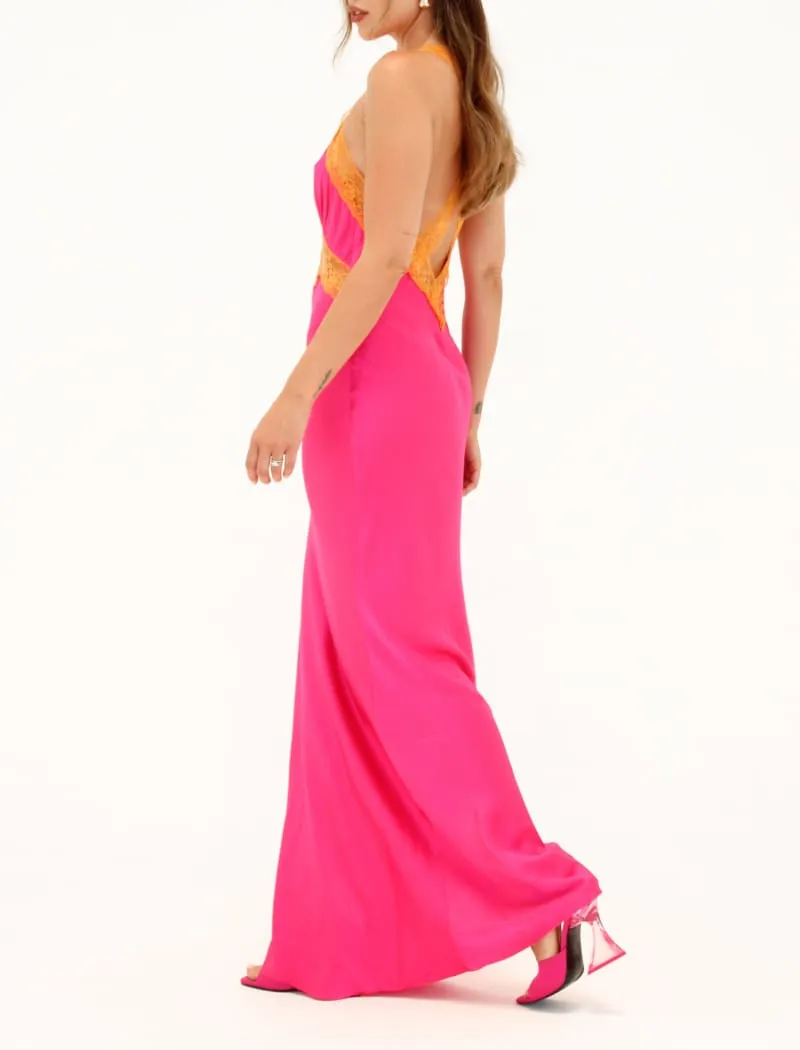 Crossroads Maxi Dress | Fuchsia sold by Rumored product image thumbnail 3
