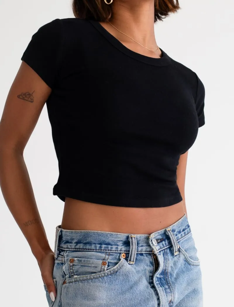 Campus Tee | Black sold by Rumored product image thumbnail 5