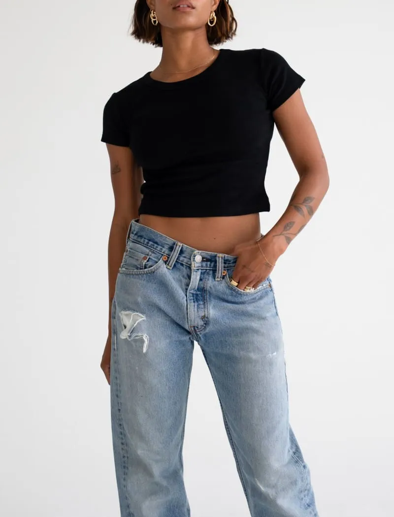 Campus Tee | Black sold by Rumored product image thumbnail 3