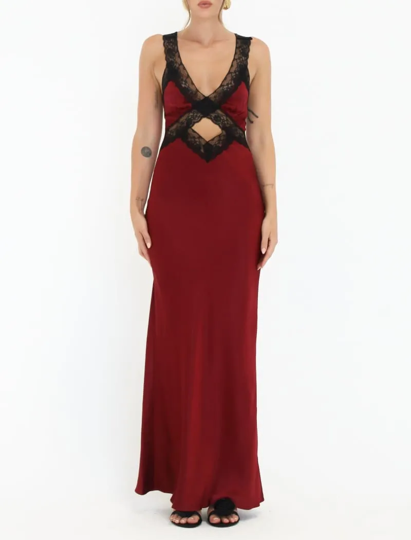 Crossroads Maxi Dress | Garnet sold by Rumored
