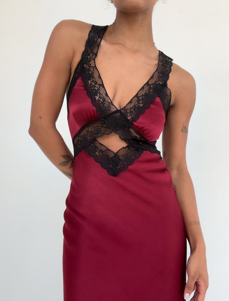 Crossroads Maxi Dress | Garnet sold by Rumored product image thumbnail 3