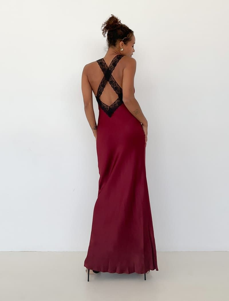 Crossroads Maxi Dress | Garnet sold by Rumored product image thumbnail 5