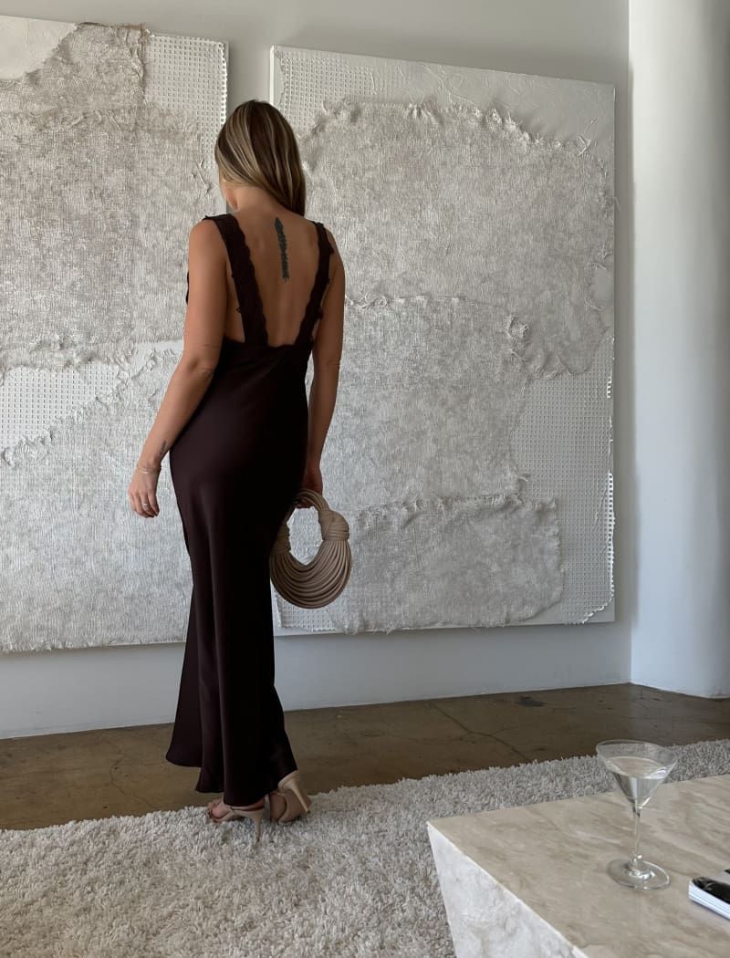 Venice Maxi Dress | Chocolate sold by Rumored product image thumbnail 6