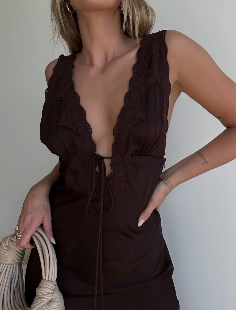 Venice Maxi Dress | Chocolate sold by Rumored