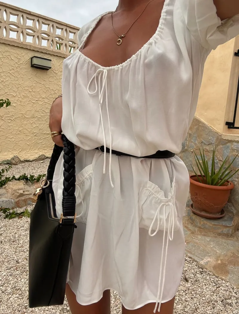 Dreamboat Mini Dress | White sold by Rumored