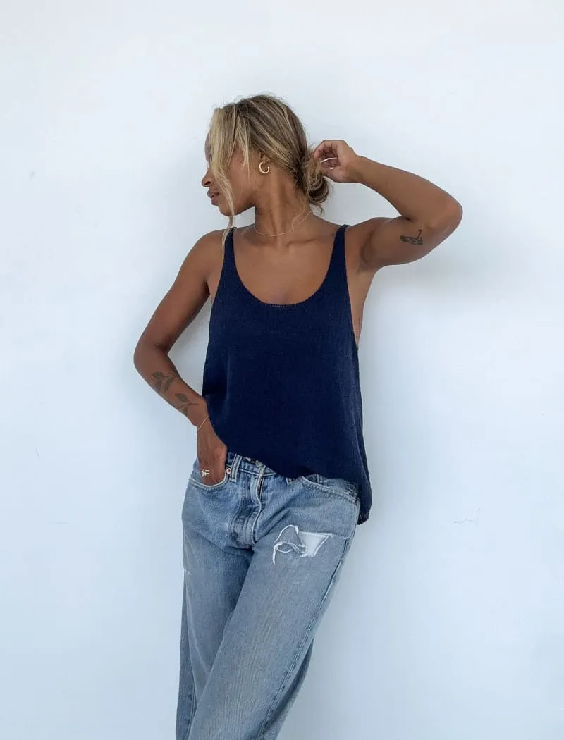 Easygoing Tank | Navy sold by Rumored product image thumbnail 5