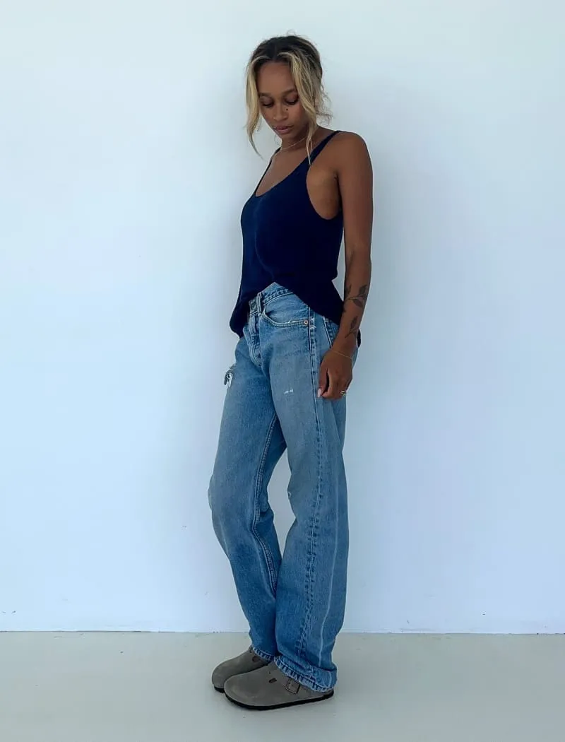 Easygoing Tank | Navy sold by Rumored product image thumbnail 4