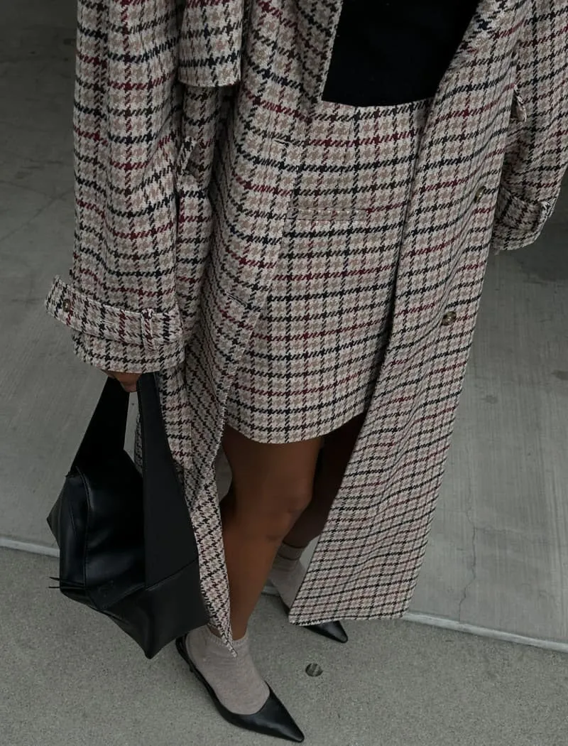 Coco Mini Skirt | Newbury Plaid Tweed sold by Rumored product image thumbnail 4