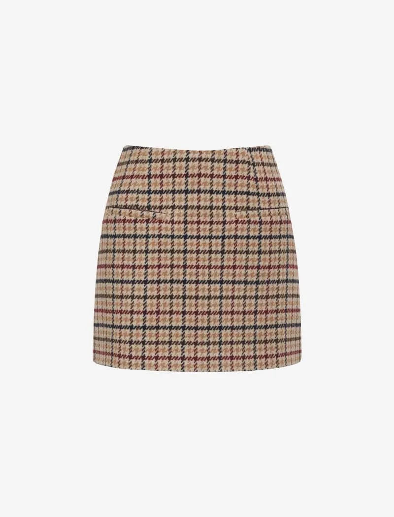 Coco Mini Skirt | Newbury Plaid Tweed sold by Rumored product image thumbnail 2