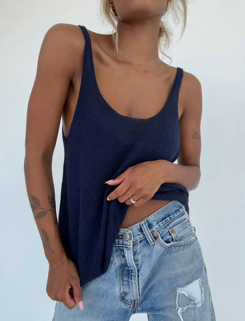 Easygoing Tank | Navy sold by Rumored product image thumbnail 3