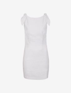 Coastal Mini Dress | White Linen sold by Rumored