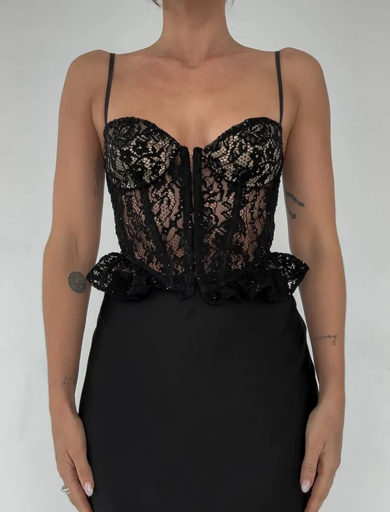 Cabaret Corset | Black Lace sold by Rumored product image thumbnail 3