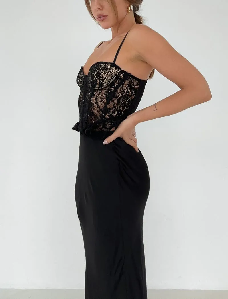 Cabaret Corset | Black Lace sold by Rumored product image thumbnail 4