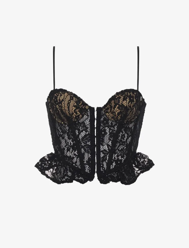 Cabaret Corset | Black Lace sold by Rumored product image thumbnail 2