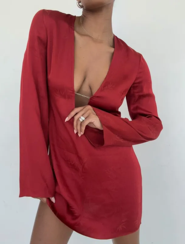 Sterling Mini Dress | Crimson Bamboo made by Rumored