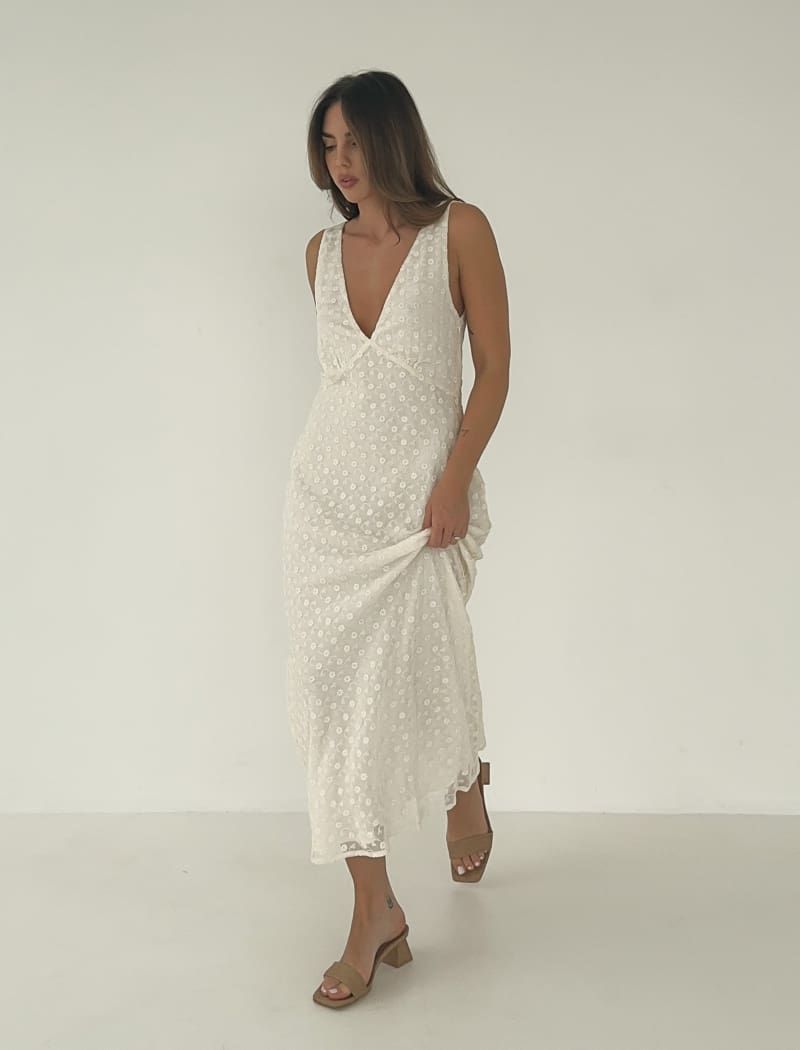 Daydream Midi Dress | Ivory Eyelet sold by Rumored product image thumbnail 4