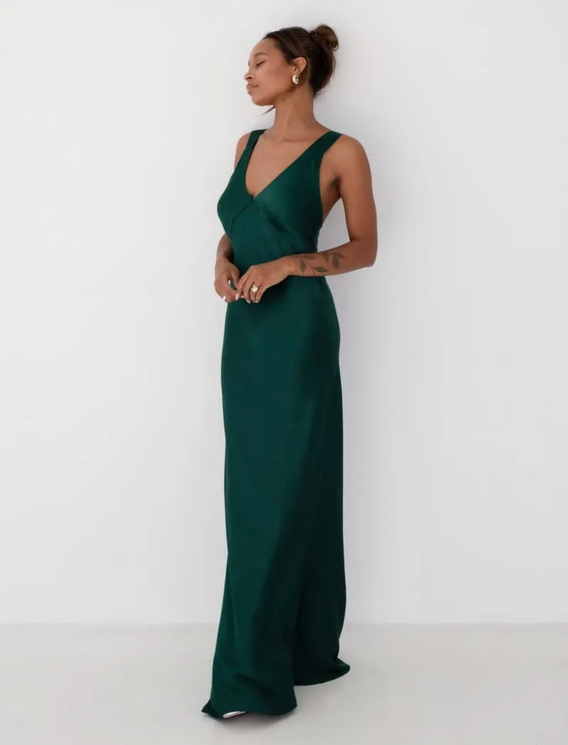 Sunset Strip Maxi Dress | Emerald sold by Rumored product image thumbnail 3