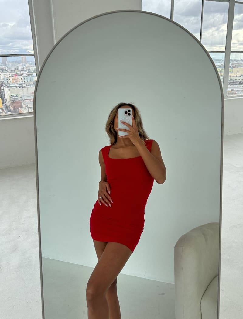 Be Mine Mini Dress | Rose sold by Rumored product image thumbnail 4