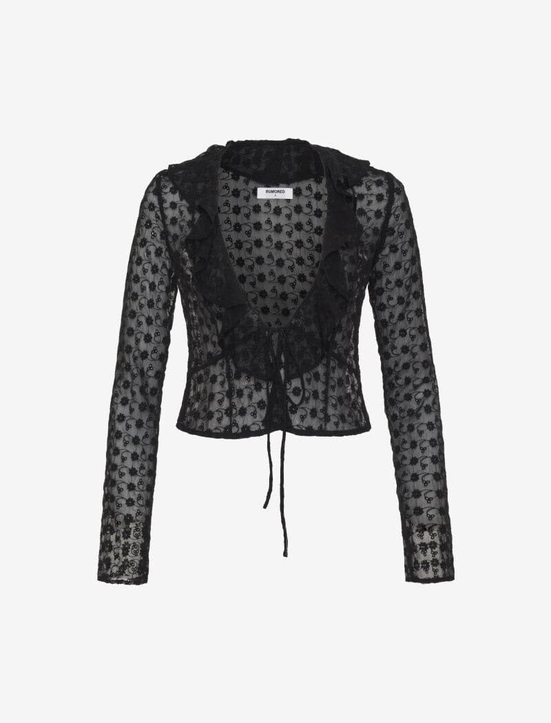 Waterfall Top | Black Eyelet sold by Rumored product image thumbnail 2