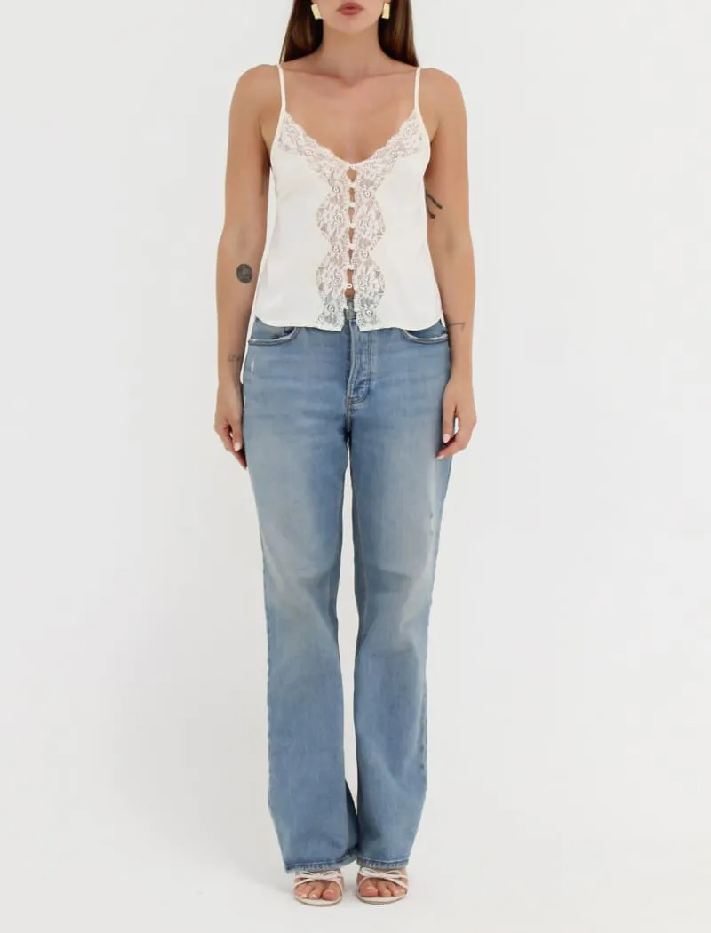 Chantilly Tank | Ivory sold by Rumored product image thumbnail 5