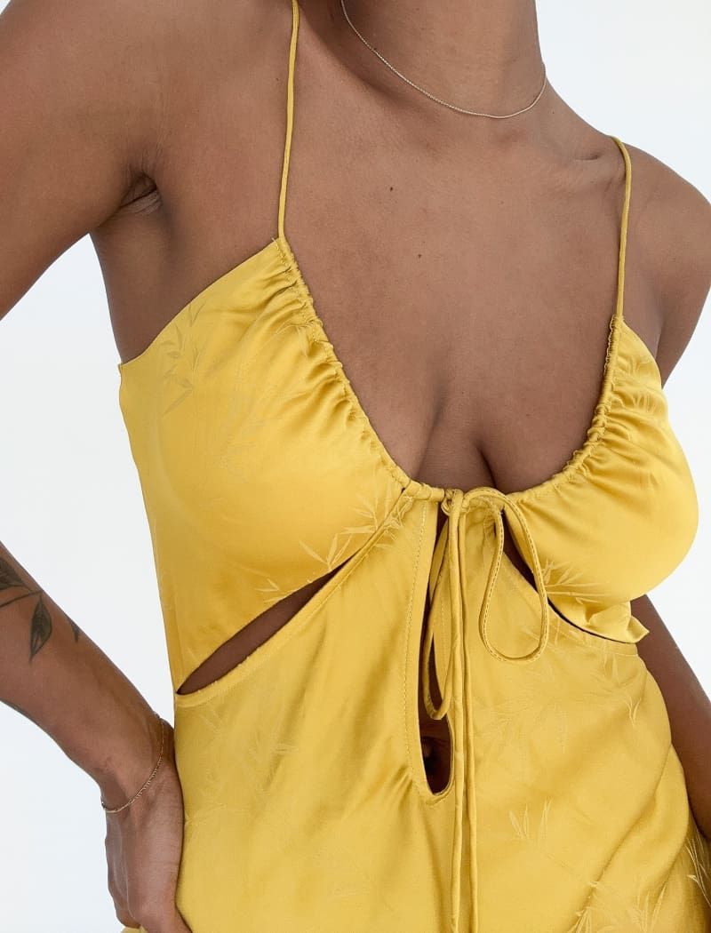 Brooklyn Baby Midi Dress | Maize Bamboo sold by Rumored product image thumbnail 3