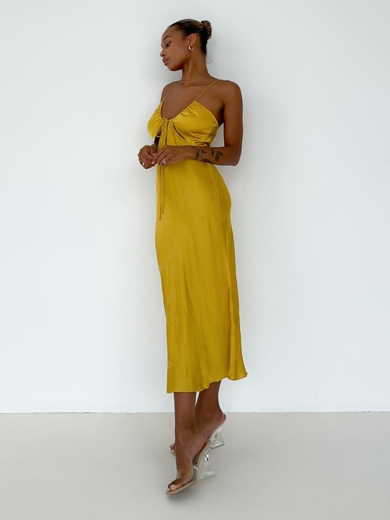 Brooklyn Baby Midi Dress | Maize Bamboo sold by Rumored product image thumbnail 4